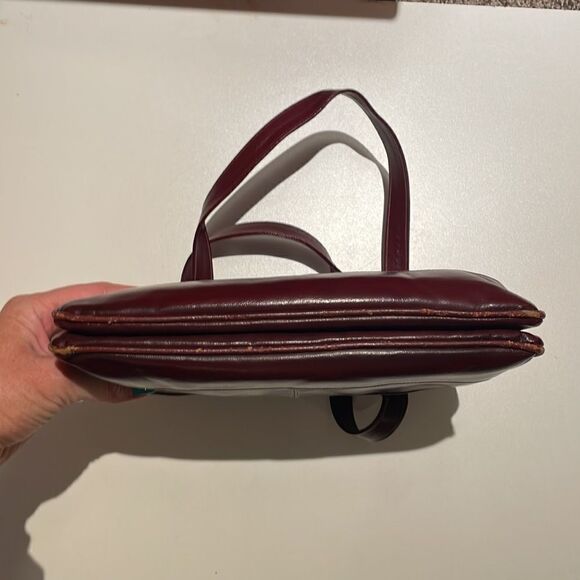 Vintage Lou Tayler Italy Leather Handbag with Attached Mirror and Change Purse - Picture 11 of 11
